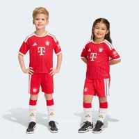 adidas Performance Trainingsanzug FCB H MINI (2-tlg), für junge Fußballfans, mit regulärem Schnitt, zweiteiliges Set