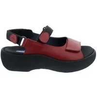 WOLKY Wolky Sandale Jewel 0320430-500, Glattleder, Rot, Fußbett zum Wechseln Sandale