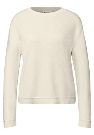Street One - Basic Pullover soft beige - Gr. - 44