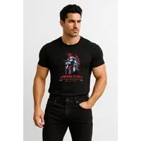 Banco T-Shirt Herren „Invictus Gladiator“ Hochwertiger Frontprint, robust & stylisch Unifarben