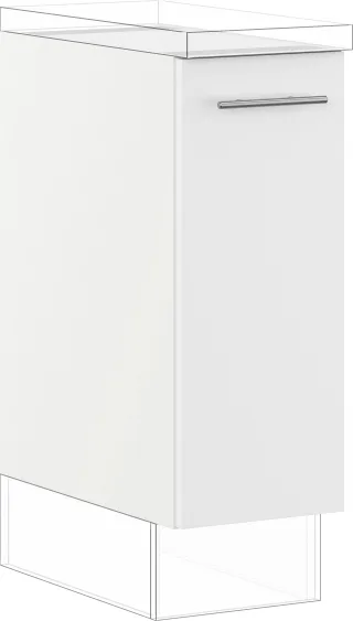 IMPULS KÜCHEN Auszugsunterschrank ""Prag und Valencia", Breite/Höhe: 30/72,3 cm, mit Soft-Close" vormontiert, mit Soft-Close