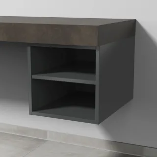 Sanipa Anbau-/Solitärregal 2morrow (RM011) 340x350x498 Anthrazit-Glanz, RM01179 RM01179