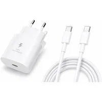 Ventarent 25W USB-C für Galaxy S26, S25 und S24 USB-Ladegerät (3000 mA, Ladeset, 2-tlg., mit 1 m USB-C auf USB-C Ladekabel, kompatibel mit Galaxy S23 bis S8)