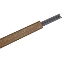 nobilia® Abschlussleiste passend für alle Serien, aus hochwertigem Kunststoff, Kunststoff, zum Anschrauben, individuell kürzbar, Maße (B/T/H): 200/2,5/2,5 cm