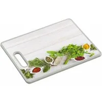 KESPER® Schneidebrett Schneide- und Servierbrett Herbs + Spices 38 x 30 x 1,2 cm, (1-St)