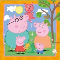 Ravensburger Verlag GmbH Puzzle Ravensburger Puzzle Peppa Pig Peppas Familie 3x49 Teile, Puzzleteile