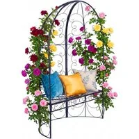 relaxdays Gartenbank mit Rosenboge