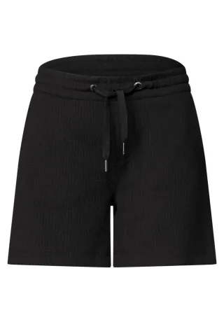 Street One - Lässige Shorts mit Tunnelzug schwarz - Gr. - 44