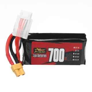 ZOP Power 3S 11.1V 700mAh 105C 7.77Wh LiPo Battery XT30 Plug for RC Helicopter Airplane FPV Racing Drone