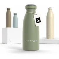 LARS NYSØM Thermoflasche Ren, Isolierflasche mit Vakuum Isolierung: 12h heiß / 24h kühl