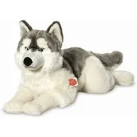 Teddy Hermann® Kuscheltier Husky liegend, 60 cm, zum Teil aus recyceltem Material