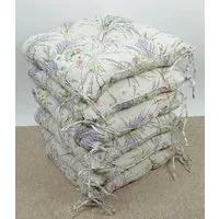 Rattani Sitzkissen 6 x Stuhlkissen/Sitzkissen Klara 42 x 42 cm Lavendel