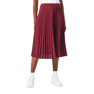 Lacoste - Midirock für Damen, Mit Falten (Rot)