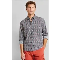 bugatti Langarmhemd mit Under-Button-Down