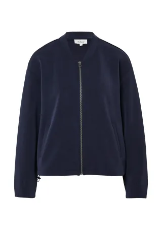 s.Oliver - Sweatshirt Jacke blau - Gr. - 38