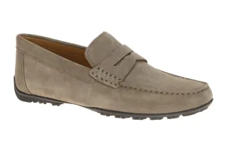 Geox U35CFB 00020 C6029 Herren Mokassins taupe grau, atmungsaktiv, rutschfest