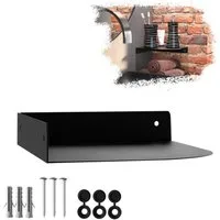 SO-TECH® Wandregal Eckregal HOVER 20/30 x 15/20 x 3 cm inkl. Befestigungsset, 1-tlg., Wandmontage, für Bad Küche oder Wohnzimmer, Schwarz