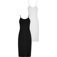 Next Unterkleid Langes Unterkleid aus Baumwolle, 2er-Pack (2-tlg)