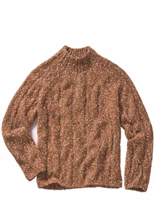 Mey & Edlich Herren Statement-Chunky Braun 43 % Baumwolle, 33 % Polyacryl, 14 % Wolle, 10 % Polyester