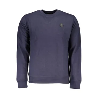 Gianmarco Venturi Blaues Baumwoll-Herren-Sweatshirt