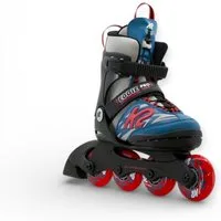 K2 Inlineskates Eddie Pro (Rollen: 70mm/80A, Kugellager: ABEC: 3) grau/blau Kinder