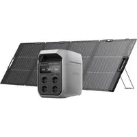 Ecoflow ECOFLOW DELTA 3 Plus Powerstation 1 024 Wh mit 220 W Solarpanel Powerstation, 1 000 W Solareingang, Solargenerator für Notstrom, Outdoor & Wohnmobil