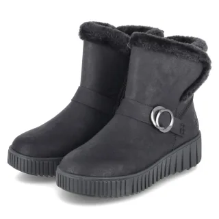 Rieker Winterstiefeletten - Gr. 36 - Schwarz - Textil & Synthetik