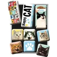 Nostalgic-Art Magnet 9tlg. Magnetset - Animal Club - Happy Cats
