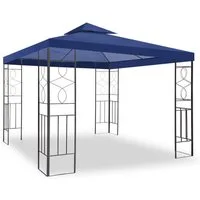 habeig Pavillon WASSERDICHTER Pavillion Romantika 3x3m Metall inkl. Dach wasserfest, (inkl. Dach und Gestell), 100% wasserdicht