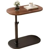SURFOU Beistelltisch Sofa Klein Beistelltisch für Couch Sofatisch Couchtisch, Höhenverstellba Sofa Table Nachttisch Betttisch Laptoptisch C Form