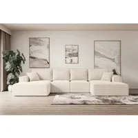 ALTDECOR Wohnlandschaft SIERRA-U-S, Couch mit Schlaffunktion, Wohnzimmer - Wohnlandschaft, Corner Sofa Bett Eckcouch Couch L-Form Schlafcouch Ausziehbar