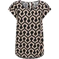 ONLY Shirtbluse ONLNOVA LIFE S/S TOP AOP PTM Viskose, regular fit, Rundhals