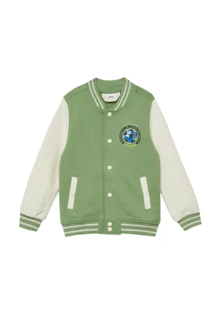 s.Oliver - Sweatshirt Jacke grün - Gr. - 110