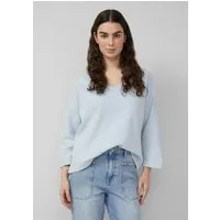 s.Oliver 3/4 Arm-Pullover Sweatshirt Strukturiertes Sweatshirt mit Fledermausärmeln