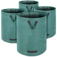 Gardebruk Gartensack, Gartenabfallsack 4x280 Liter 50 kg Belastbarkeit stabil robust