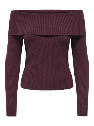 ONLY - ONLKATIA LS OFF SHOULDER KNT NOOS Fig - Gr. - M