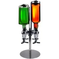 Goods+Gadgets Flaschenhalter Barbutler Flaschenhalter mit 2cl Dosierer–Edles Spirituosen-Accessoire, Flaschenhalterung für Getränke
