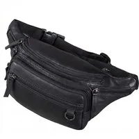 STILORD Bauchtasche "Robin" Premium Bauchtasche Herren Leder mit 6 Reißverschlussfächern