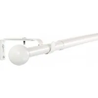 Deco-Raum Gardinenstange Flexa Stilgarnitur Set ausziehbar, Ø 19 mm, 1-läufig, ausziehbar, Wandmontage, verschraubt, Metall, perfekt für Dekoschals Gardinen