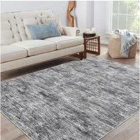 GarveeMore Teppich Faltteppich mit Struktur-Optik für Wohnzimmer & Schlafzimmer & Flur, rechteckig, Höhe: 6 mm, TPR-Rückseite, waschbar