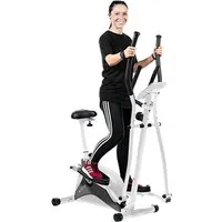 AsVIVA Crosstrainer C16, 2-in-1 Crosstrainer & Stepper, Gelenkschonend, Leiser Heimtrainer