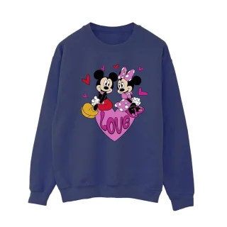 Disney - "Love Hearts" Sweatshirt für Damen (Dunkles Marineblau)