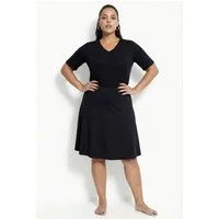 Ulla Popken Minirock 2-in-1-Skort Wellen Elastikbund Rock/Leggings