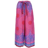 Guru-Shop Relaxhose Palazzohose, Schlaghose, Boho Sommerhose,.. alternative Bekleidung