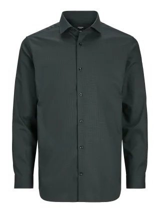 JACK&JONES - JPRBLAPARKER SHIRT L/S NOOS Darkest Spruce - Gr. - M