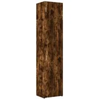 vidaXL Sideboard Hochschrank Schmal Räuchereiche 50x42,5x225 cm Holzwerkstoff (1 St)