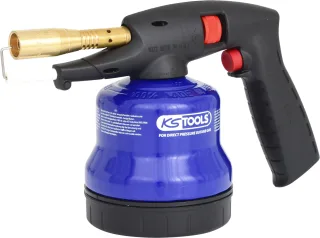 KS Tools Universal-Kartuschenlötgerät mit Piezo-Zündung, blau blau - 903.5905