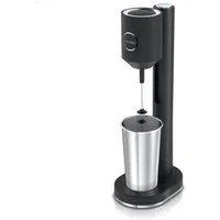 Arendo Standmixer Elektrischer Getränkemixer, 22.000 U/min, schwarz, 2 Stufen Doppelstab, 100 W, Milkshakes, Smoothies, Cocktails, Eiweißshaker, spülmaschinenfest, bar