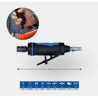 Brilliant Tools Mini Druckluft-Stabschleifer, gerade - BT160705
