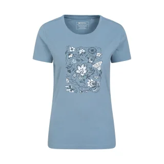 Mountain Warehouse Damen/Damen Bio-T-Shirt mit Paisley-Blumenmuster (Blau)